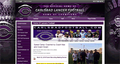 Desktop Screenshot of carlsbadfootball.com