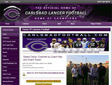 Tablet Screenshot of carlsbadfootball.com